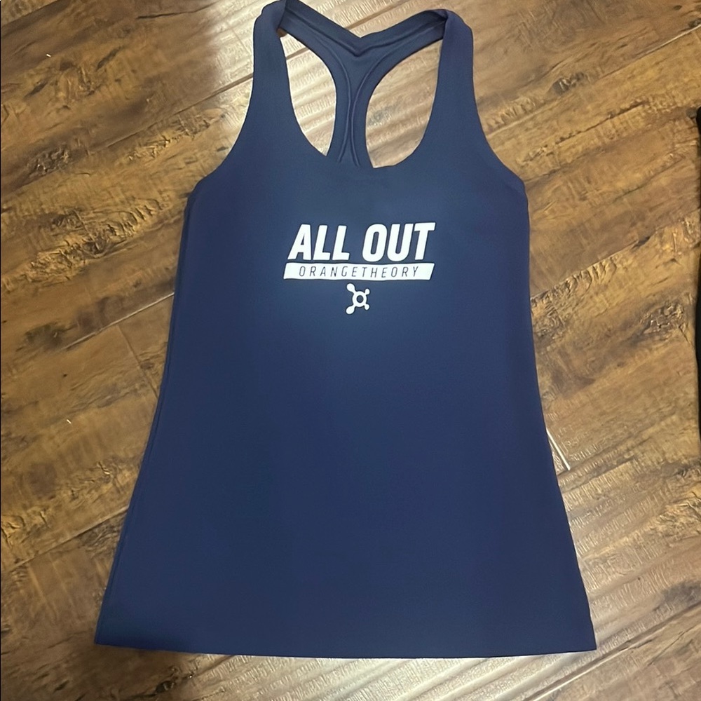 lululemon Orangetheory Navy Blue Tank Top